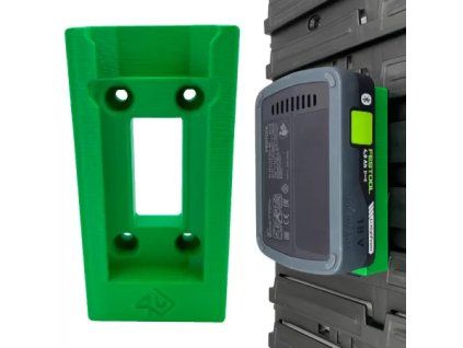 Držiak na stenu pre akumulátor FESTOOL 18V zelený