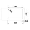 BLANCO ANDANO 340/340-IF/A nerezový drez 745 x 500 mm PushCont. 525248