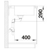 BLANCO ANDANO 400-IF/A nerezový drez 440 x 500 mm PushCont. 525244