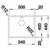 Blanco Andano 500-IF nerezový drez 540 x 440 mm bez tiahla 522965