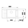 BLANCO ANDANO XL 6 S-IF Compact nerezový drez 860 x 500 mm s excentr.