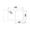 BLANCO CLASSIMO 45S-IF Nerezový drez 860 x 500 mm 525330