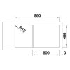 BLANCO CLASSIMO 6S-IF Nerezový drez 1000 x 500 mm 525328