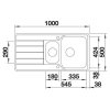 BLANCO CLASSIMO 6S-IF Nerezový drez 1000 x 500 mm 525328