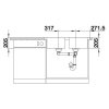 BLANCO CLASSIMO 8-IF Nerezový drez 860 x 500 mm 525331