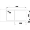 BLANCO CLASSIMO XL 6S-IF Nerezový drez 1000 x 500 mm 525327