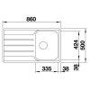BLANCO LEMIS 45 S-IF Nerezový drez 860 x 500 mm 523030