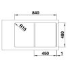 BLANCO LEMIS 45 S-IF Nerezový drez 860 x 500 mm 523030