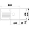 BLANCO ZIA 5S granitový drez (860 x 500 mm)