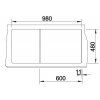 BLANCO ZIA 6S granitový drez 1 000 x 500 mm