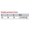 CMT C701 Dlabacia a zrovnávacia fréza - D19x19 B19 S=6 HM 701.190.11B
