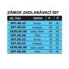 Dverový zámok AGB na kľúč 1029 / 597