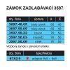 Dverový zámok AGB 3597 vložkový, na FAB