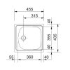 FRANKE ETN610 Nerezový drez 435 x 455 mm 101.0286.106