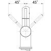 FRANKE SET T25 drez TECTONITE SID 610 - 560 x 530 mm + batéria FP9400 BIELA 114.0366.028