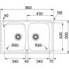 Franke Spark SKX 620 nerezový drez 860 x 500 mm 101.0504.081