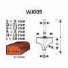 Fréza do dreva D21/H10/L50R8/B12/S8 WJ009