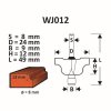 Fréza do dreva D24/H12/L49/B9/S8 WJ012