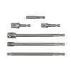 GEKO Sada krátkych a dlhých adaptérov 1/4 "3/8" 1/2" 4HRAN-6HRAN, 6-dielna G10172