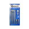GEKO Sada krátkych a dlhých adaptérov 1/4 "3/8" 1/2" 4HRAN-6HRAN, 6-dielna G10172