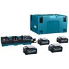 MAKITA 191U28-6 40V Sada akumulátorov 4x4,0Ah + DC40RB + Darček káva