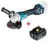 Makita SET DGA513Z aku. uhlová brúska 125 mm + 1x akumulátor 18V / 5,0Ah 197280-8  + 1x akumulátor 18V / 5,0Ah 197280-8