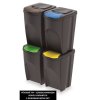 PROSPER sada odpadkových košov 4x35L antracit IKWB35S4-S433