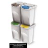 PROSPER sada odpadkových košov 4x35L biela IKWB35S4-S449