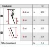 PROTECO Oporný rebrík hliníkový, 1 dielny, 12 priečkový so stabilizátorom 10.66-1-12-KR