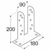 PST 90 - Pätka stĺpiku typu TT 91 x 200 x 180 mm 4863