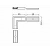 LED Spojovací rohovník na LED lištu SURFACE