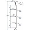 Stĺpik zábradlia 960-1060 40mm