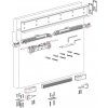 TERNO MAGIC 2 Kovanie na posuvné dvere so skrytým posuvom š.d. 680 - 1100 mm