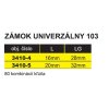 Univerzálny zámok 103 / 16mm 3410-4