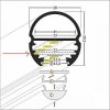 Vnútorná lišta pre LED lištu OVAL 2 m 92100000