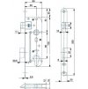 Zadlabávací dverový zámok na vložku HOBES 02-04