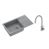 QUADRON SET Granitový drez MEN 136 - 780x450mm + batéria HD + krytka