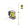 NIVEL S Set Krížový laser CL2R s červeným lúčom + lata LP 36 + prijímač CLS 5