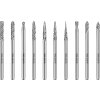 EXTOL Sada karbidových fréz 10ks 3mm stopka 8703800