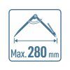 EXTOL Kružidlo s držiakom na ceruzku max 280mm