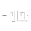 NOMET rozeta WC T 004 121 rozmery