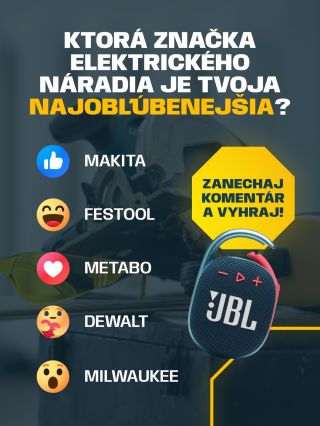 📢 Zanechaj nám komentár a výhra môže byť tvoja❗ Máš svojho favorita medzi elektrickým náradím? ⚙️🔧 Napíš nám, ktorá značka...