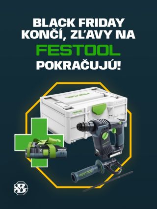 Aj keď Black Friday akcia končí, stále môžeš využiť špeciálne ponuky na FESTOOL náradie. 🔧✨ A nielen to – pripravujeme pre...