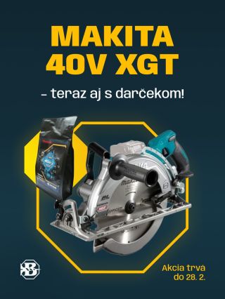 🔧📢 Profesionálne aku náradie Makita 40V (XGT) nakúpiš výhodne už len pár dní. ❗ Teraz navyše dostaneš aj darček. 🎁 Ku...