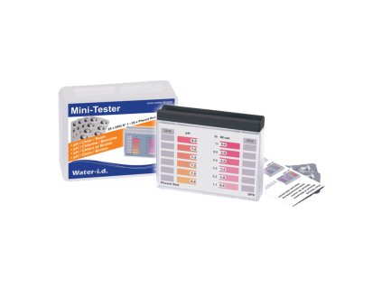 Tabletový mini tester bazénové vody - chlor a pH