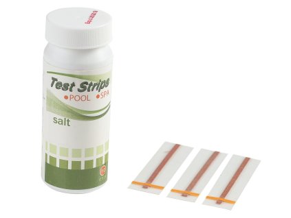 Testovací proužky pro měření koncentrace soli v bazénové vodě