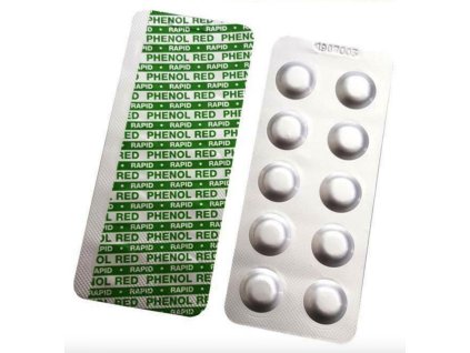 Náhradní tablety do testeru pro měření pH vody v bazénu Phenol Red - WaterID