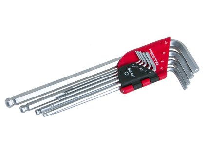 Sada L klíčů inbus FESTA CrV s kuličkou 1.5-10 9ks