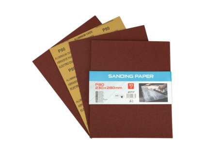 Papír brusný 230x280mm P80 10ks