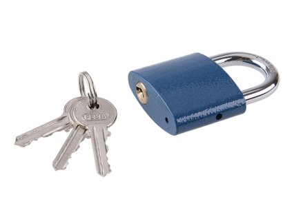 Zámek visací FESTA modrý 45mm